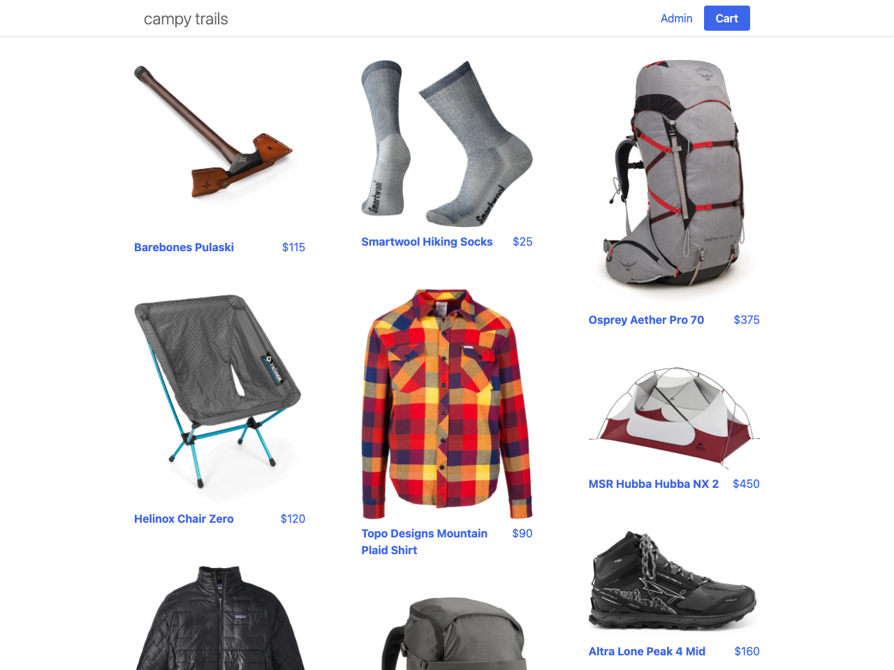 Gatsby Starter Stripe screenshot