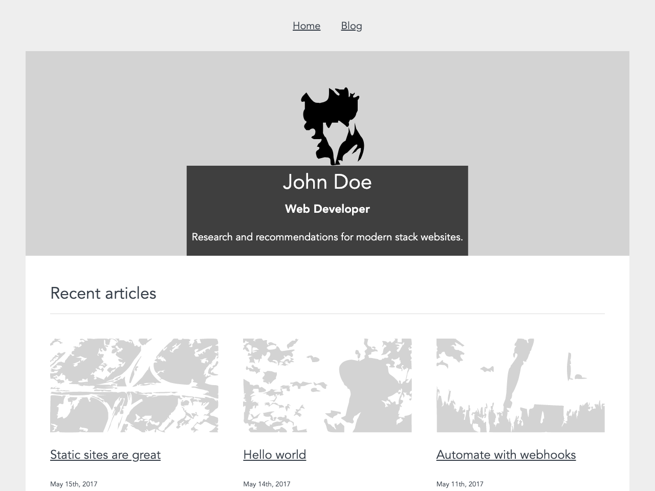 Gatsby Contentful Starter screenshot