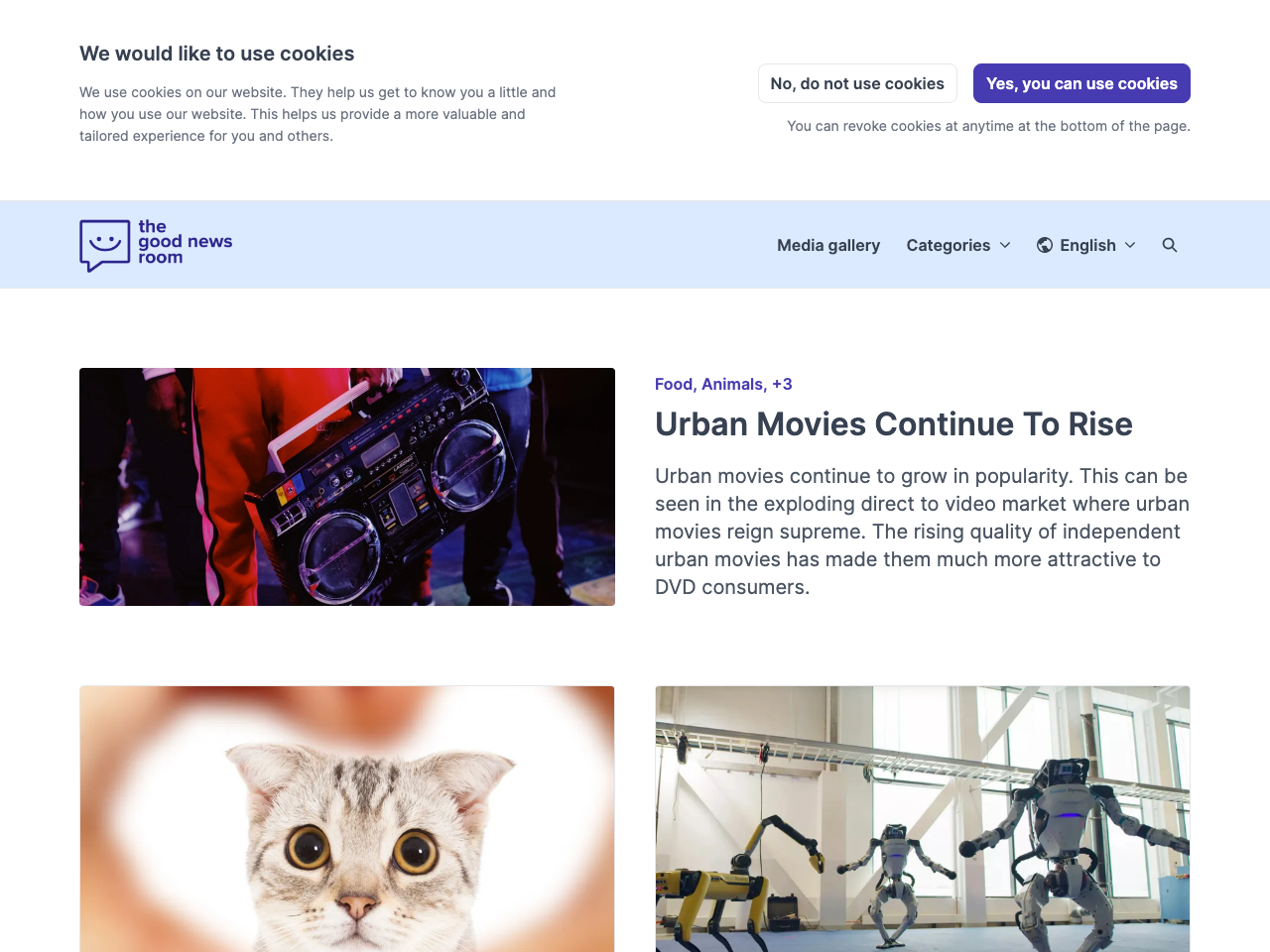 Prezly Bea Theme screenshot