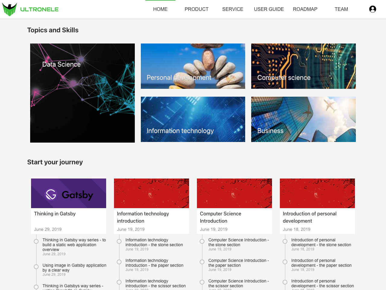 Ultronele eLearning screenshot