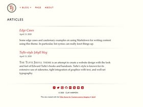 Tufte-Jekyll screenshot